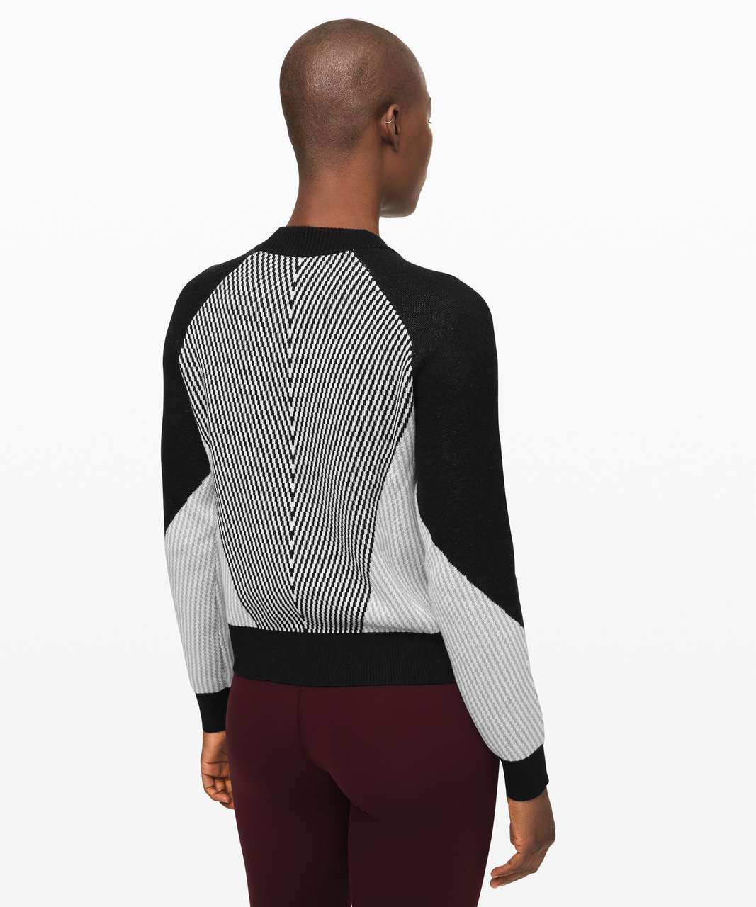 Lululemon Here for Serenity Sweater - Black / White / Silver Drop