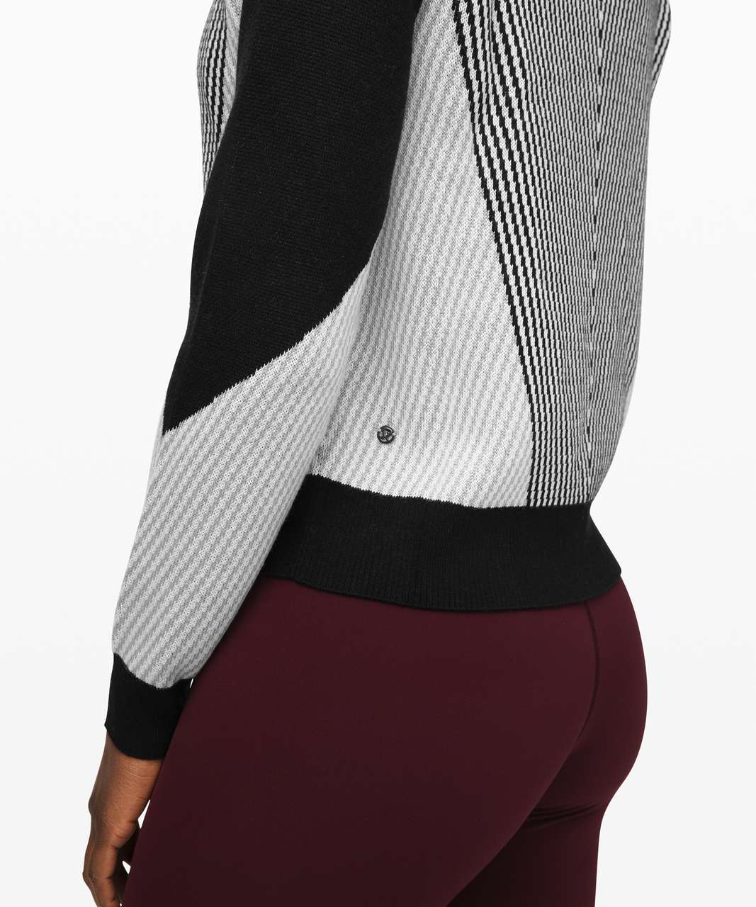 Lululemon Here for Serenity Sweater - Black / White / Silver Drop