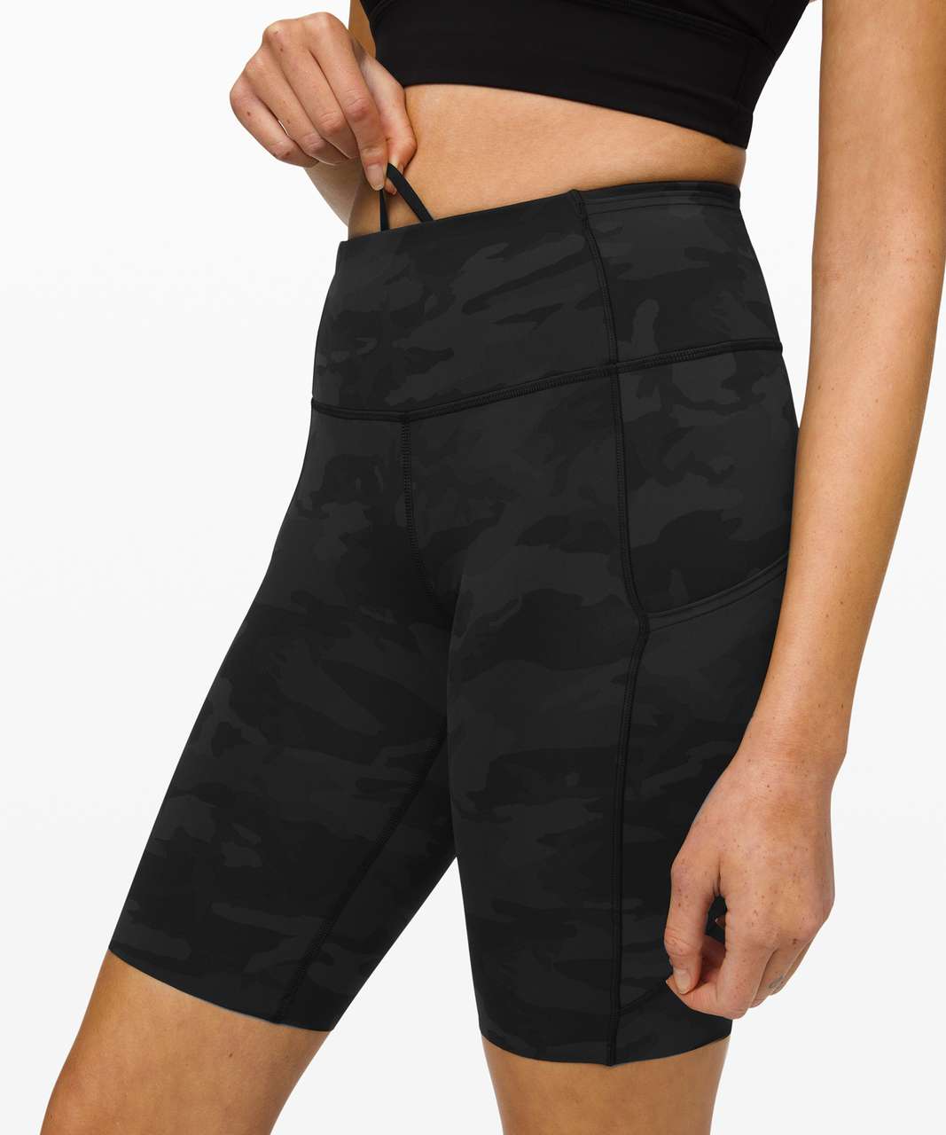 Lululemon Fast and Free Short 10 - Incognito Camo Multi Grey - lulu  fanatics