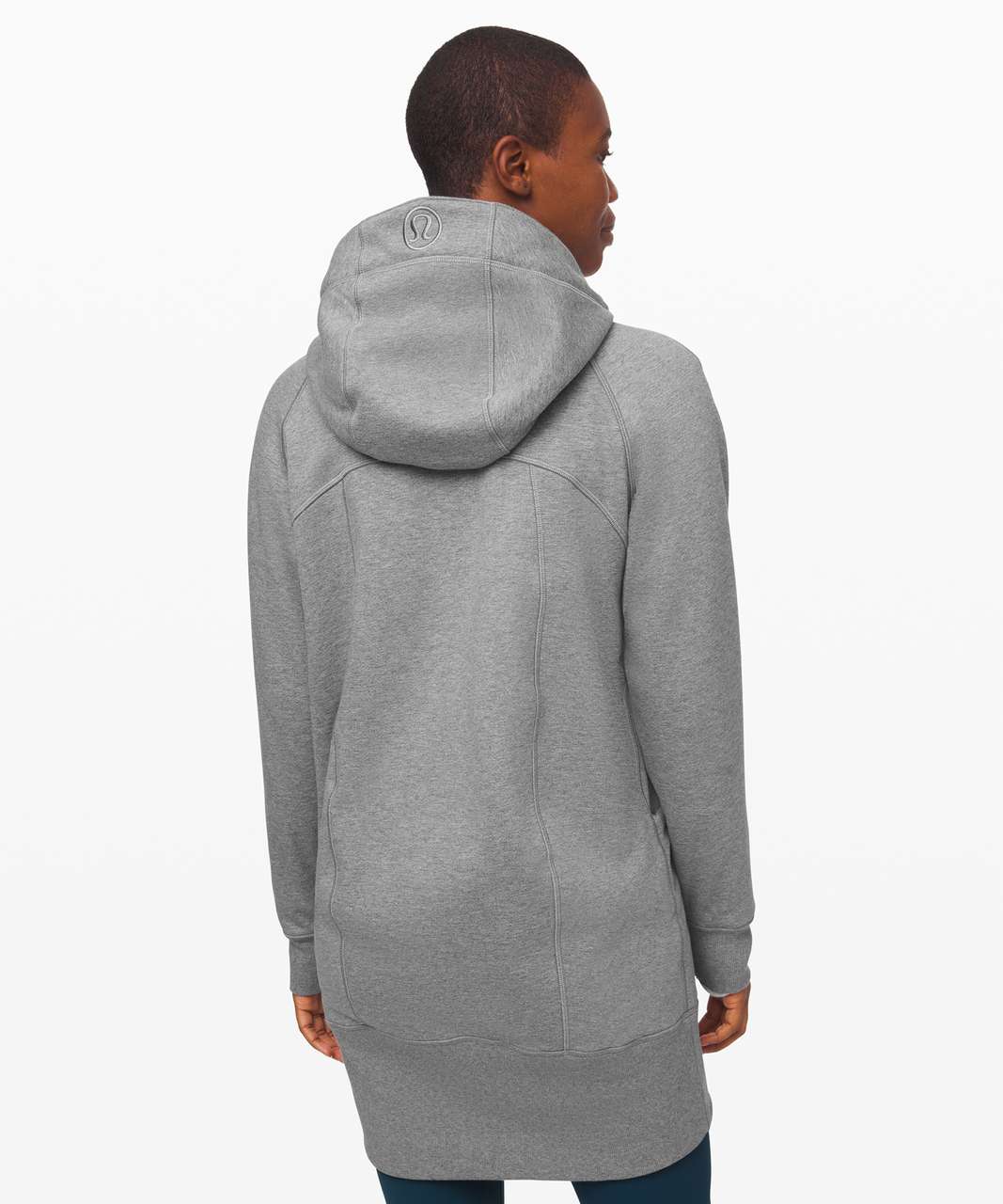 Lululemon Scuba Sherpa Hoodie *Long - Heathered Core Medium Grey / Light Ivory