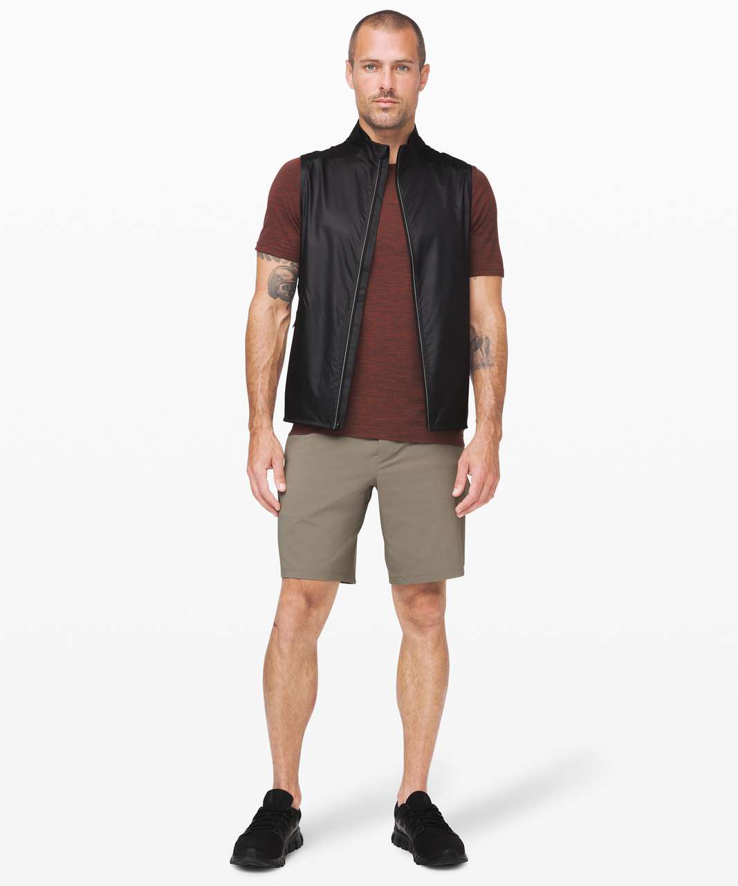 Lululemon Metal Vent Breathe Short Sleeve - Magma / Sequoia