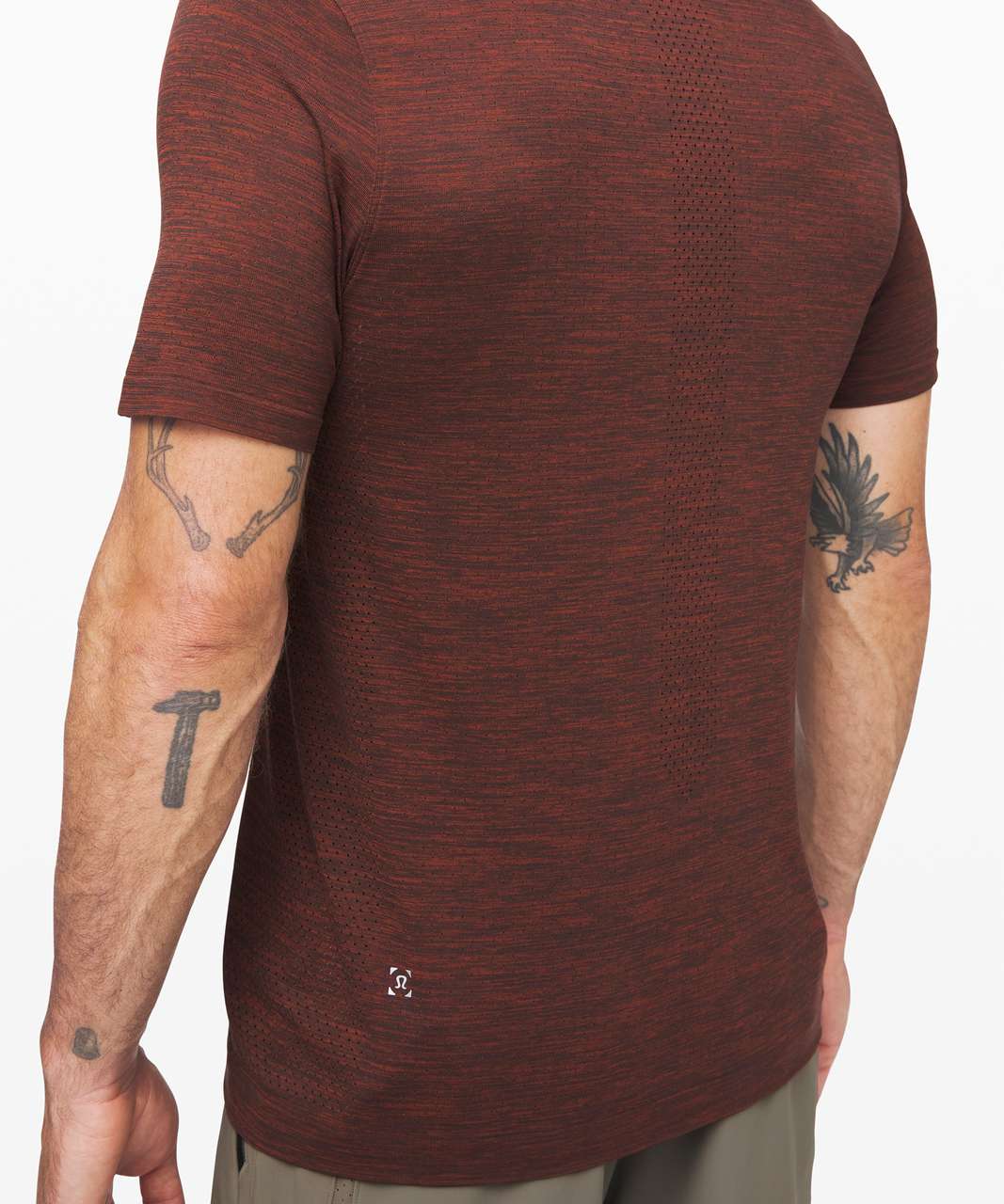 Lululemon Metal Vent Breathe Short Sleeve - Magma / Sequoia