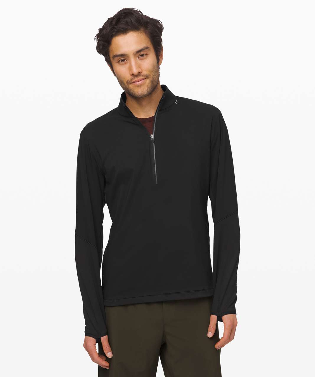 Lululemon Cold Terrain 1/2 Zip Hoodie - Black