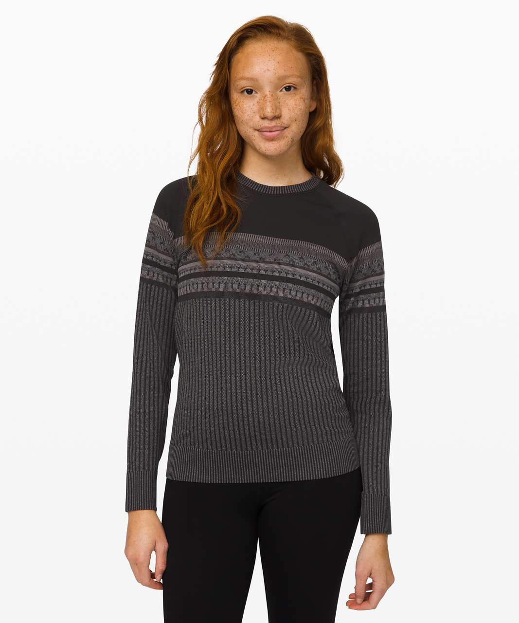 Lululemon Rest Less Pullover *Relaxed - Black / White / Titanium / Black