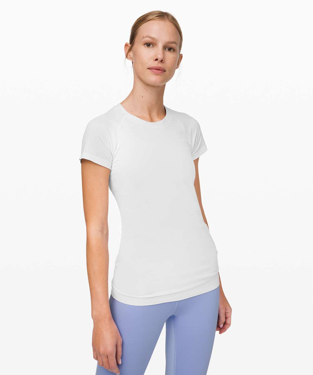 Lululemon Swiftly Speed Short Sleeve *Shine - White / White / Silver - lulu  fanatics