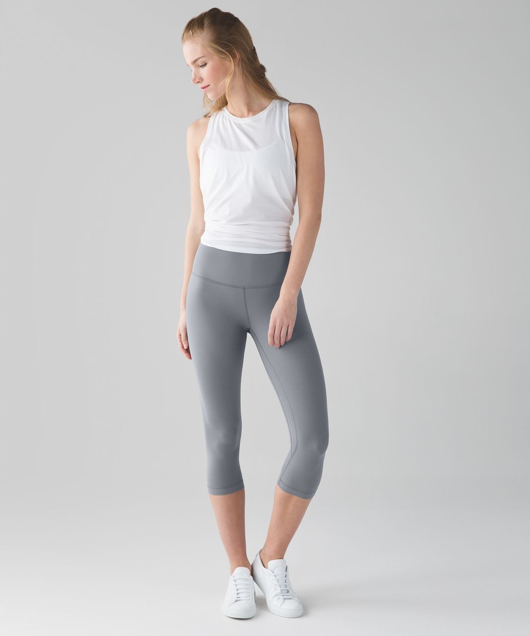 Lululemon Align Crop 19 size 8 Shadow Blue NWT Nulu Yoga Gym OG Fabric 2017