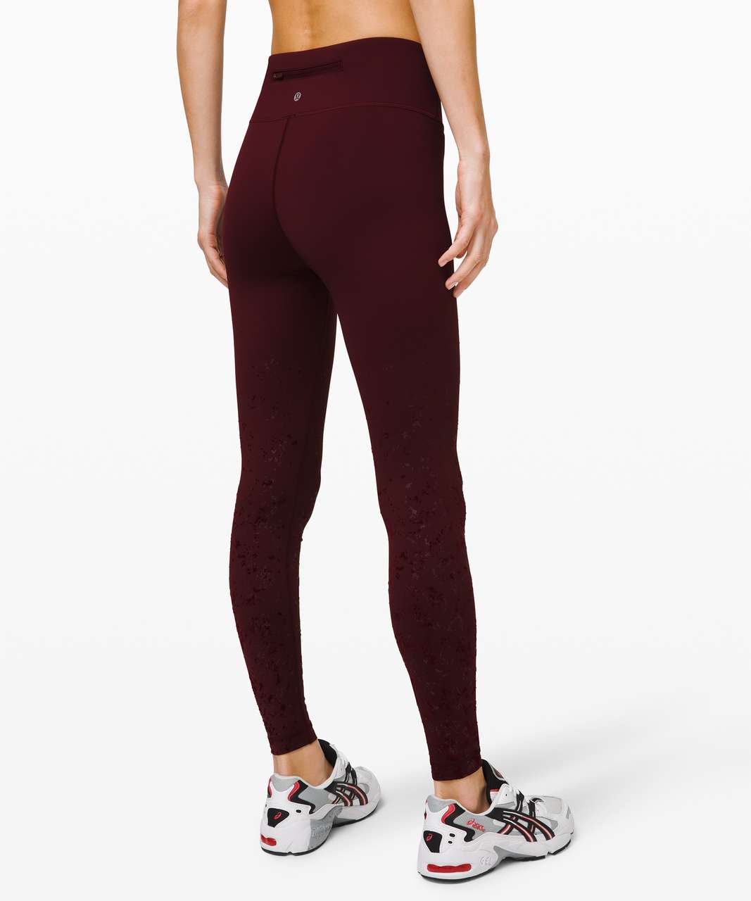 Lululemon Speed Wunder Mid-Rise Tight 28 *Speckle Shine - Garnet / Garnet  - lulu fanatics