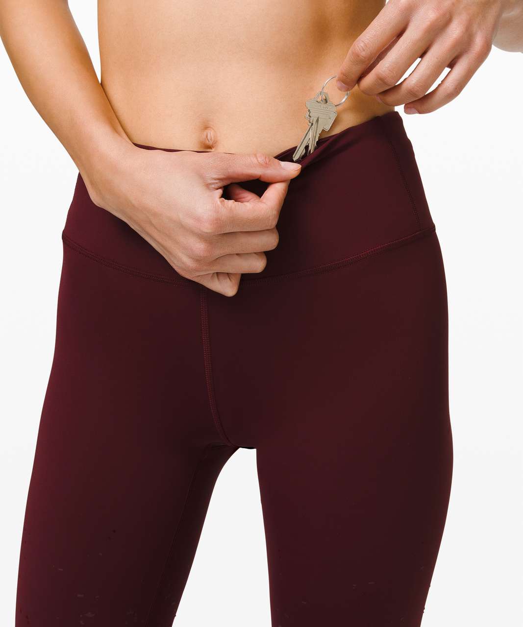 Lululemon Speed Wunder Mid-Rise Tight 28 *Speckle Shine - Garnet