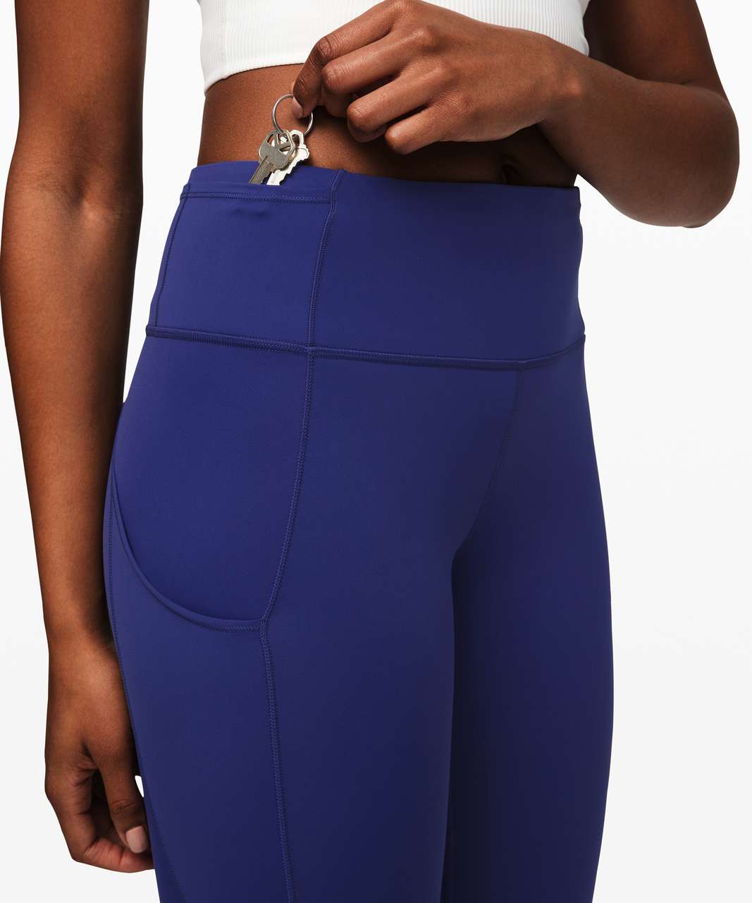 Lululemon Fast and Free Tight 25 *Nulux City Grit White Blue Fog size 4 -  $95 - From Ava