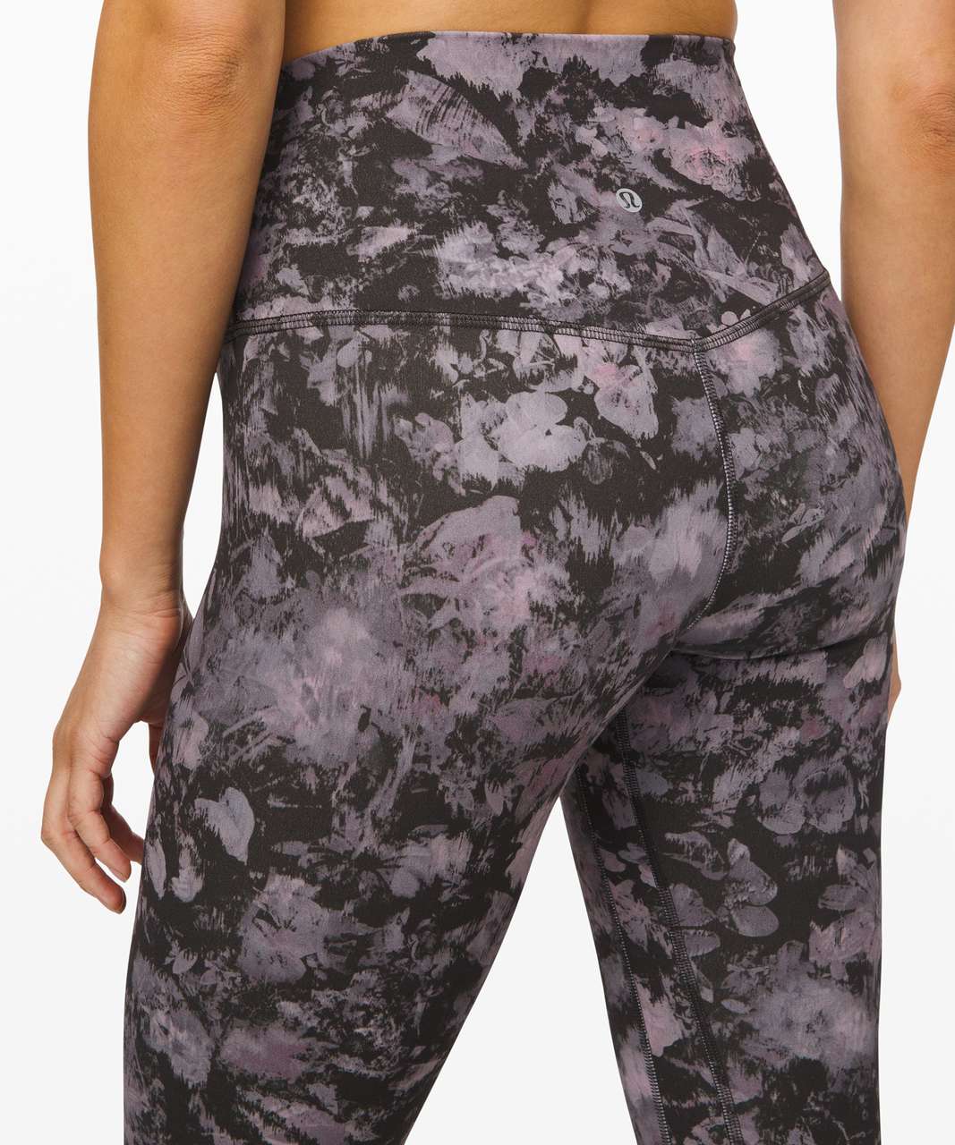 Lululemon Align High rise leggings pants grey floral size 12