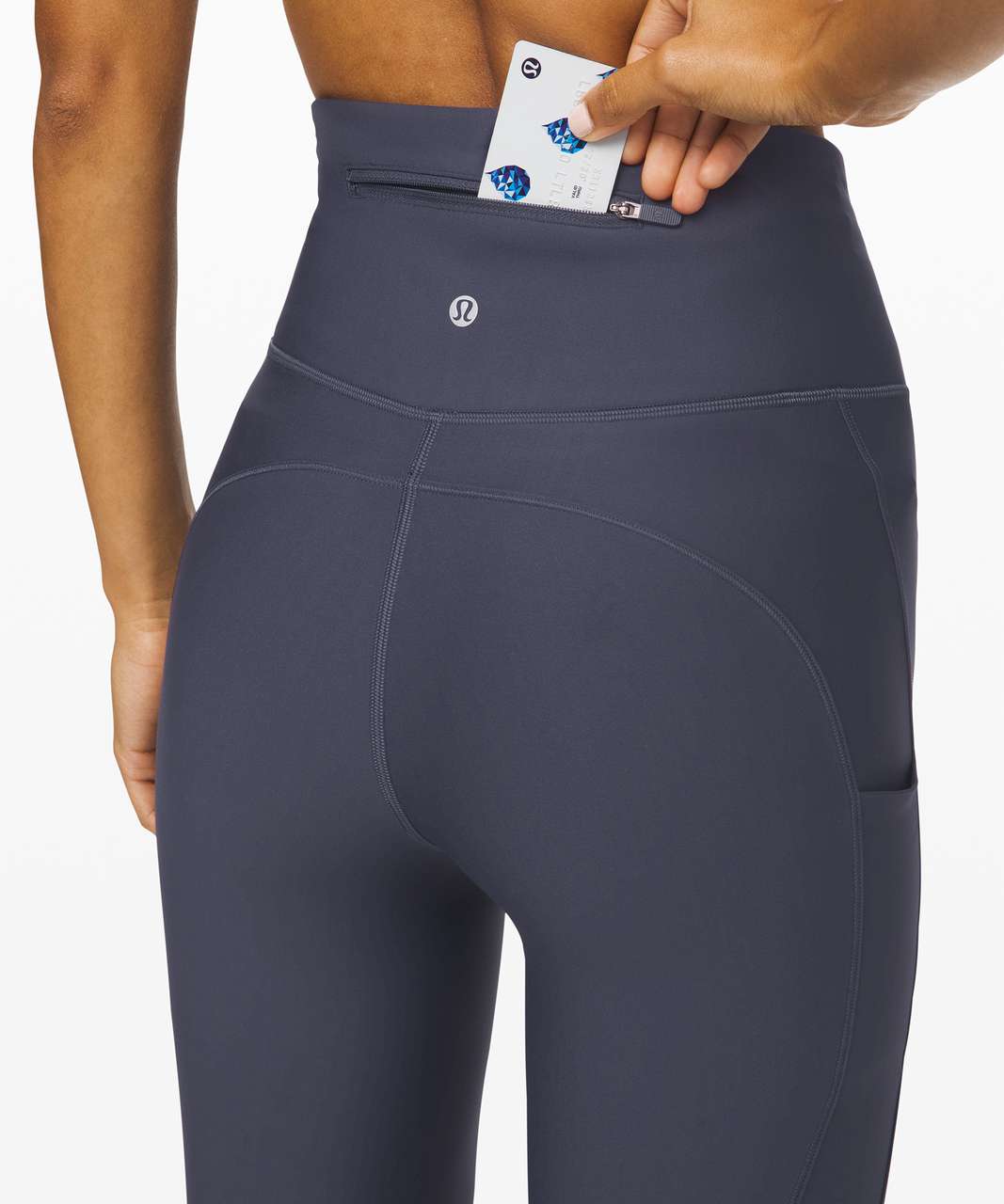 Lululemon tight stuff tight II 7/8 leggings in blue/purple