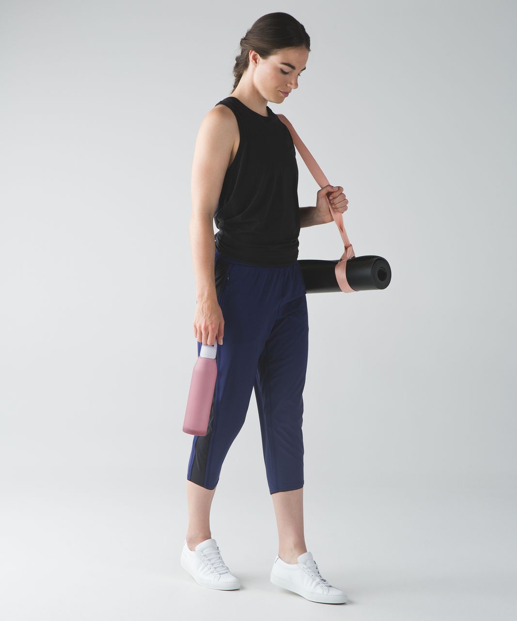 Lululemon For Love Crop - Hero Blue / Black