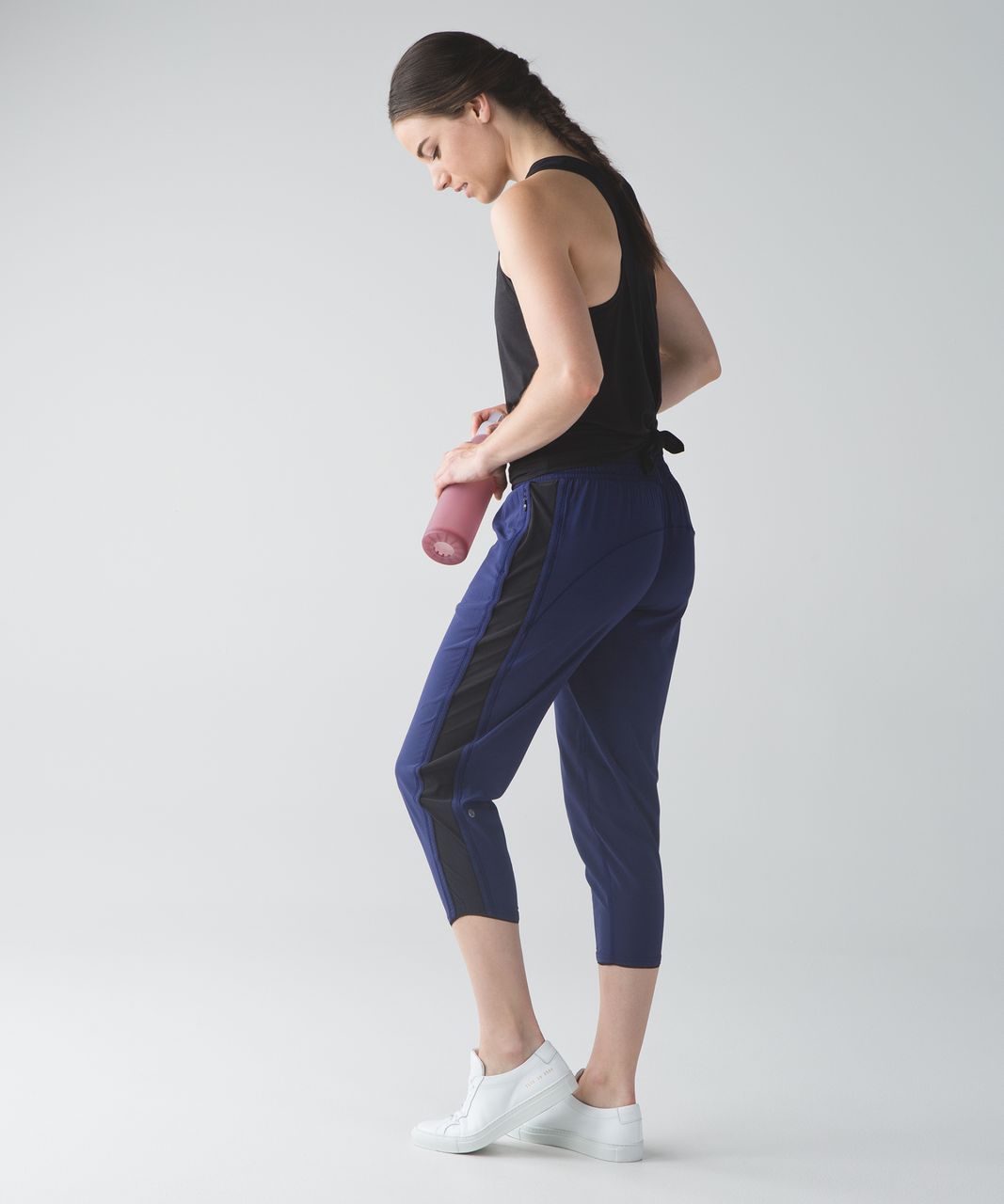 Lululemon For Love Crop - Hero Blue / Black