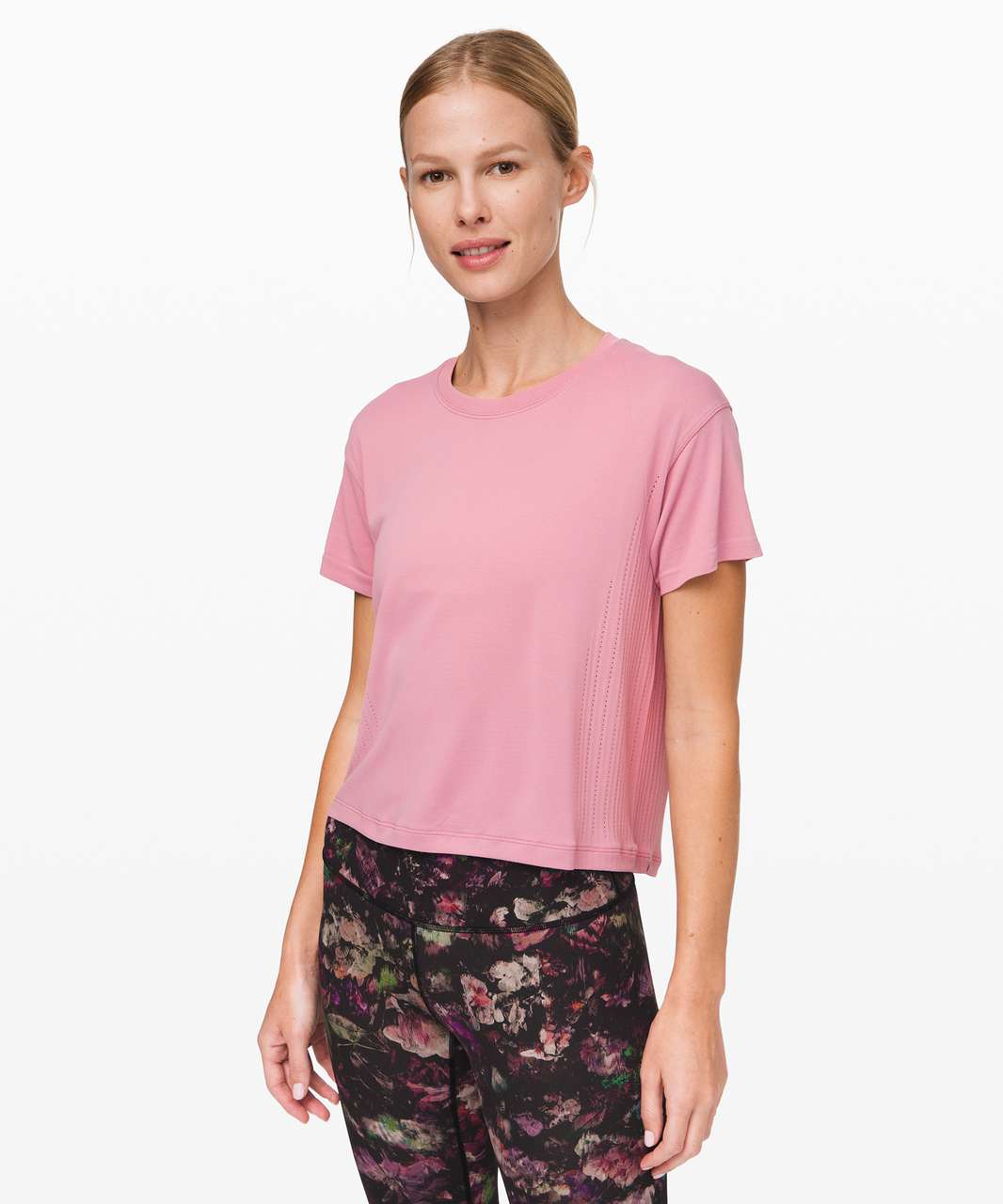 Lululemon Train to Be Short Sleeve - Pink Taupe / Pink Taupe (First ...