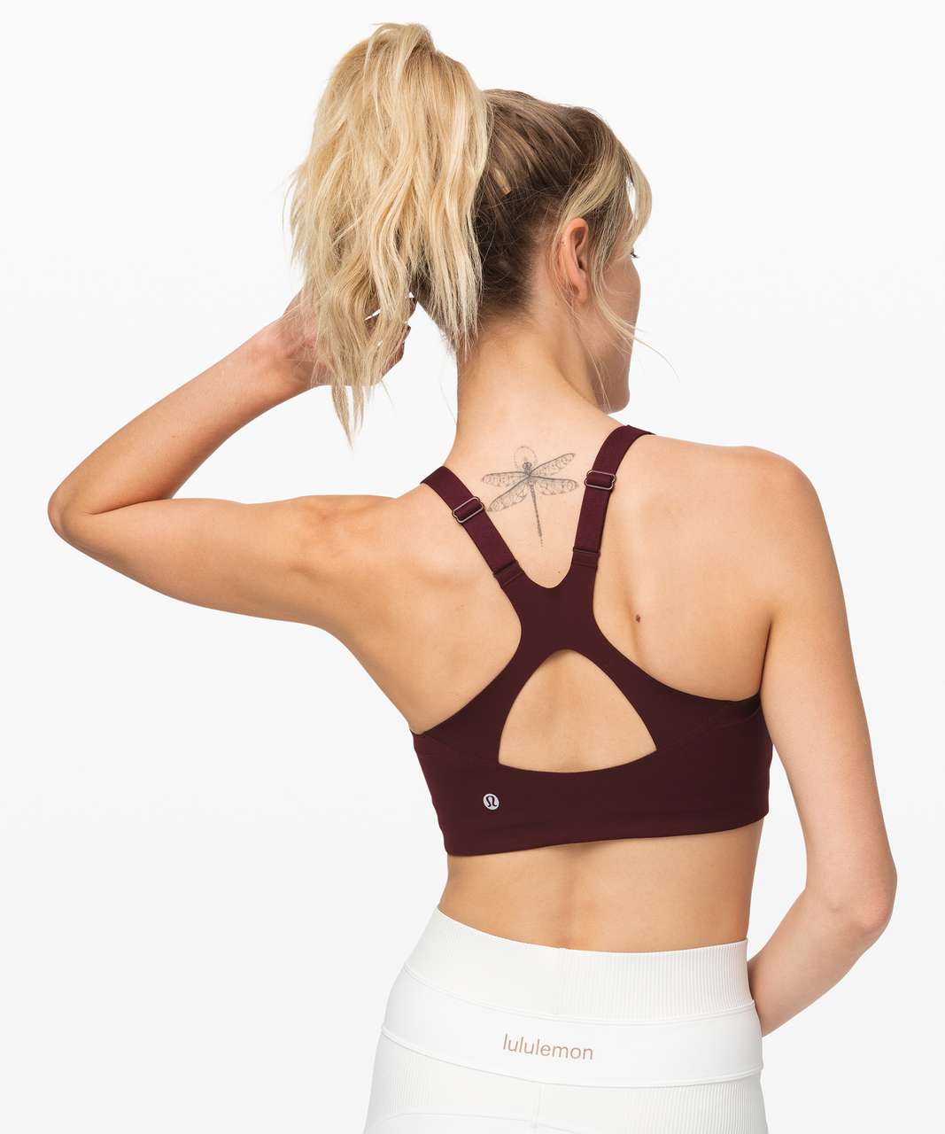 Lululemon Take Power Bra - Garnet - lulu fanatics