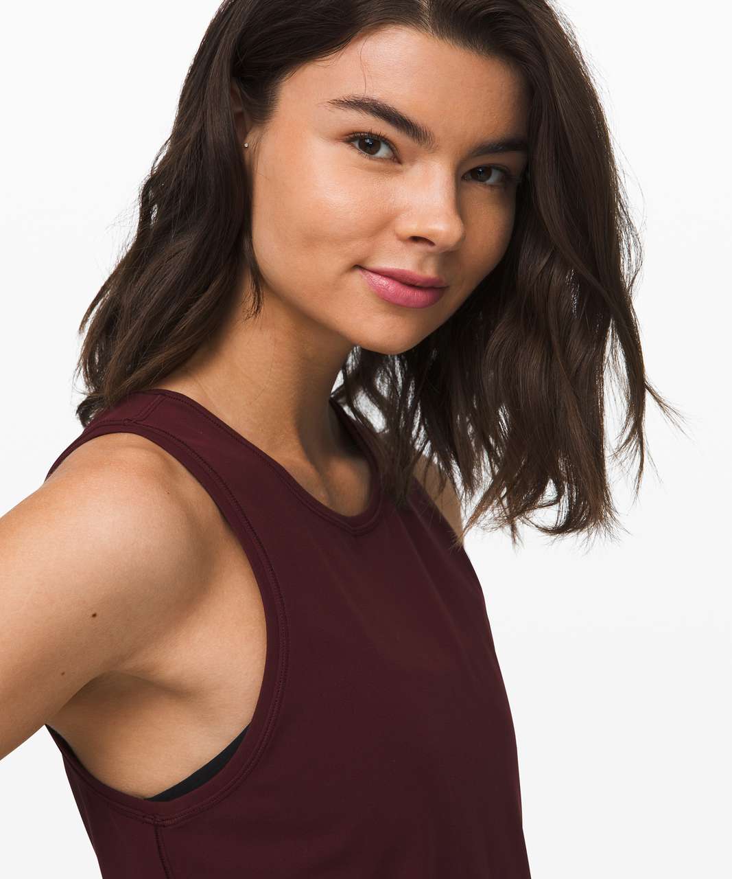 Lululemon Deep Stretch Tank *Nulu - Garnet - lulu fanatics