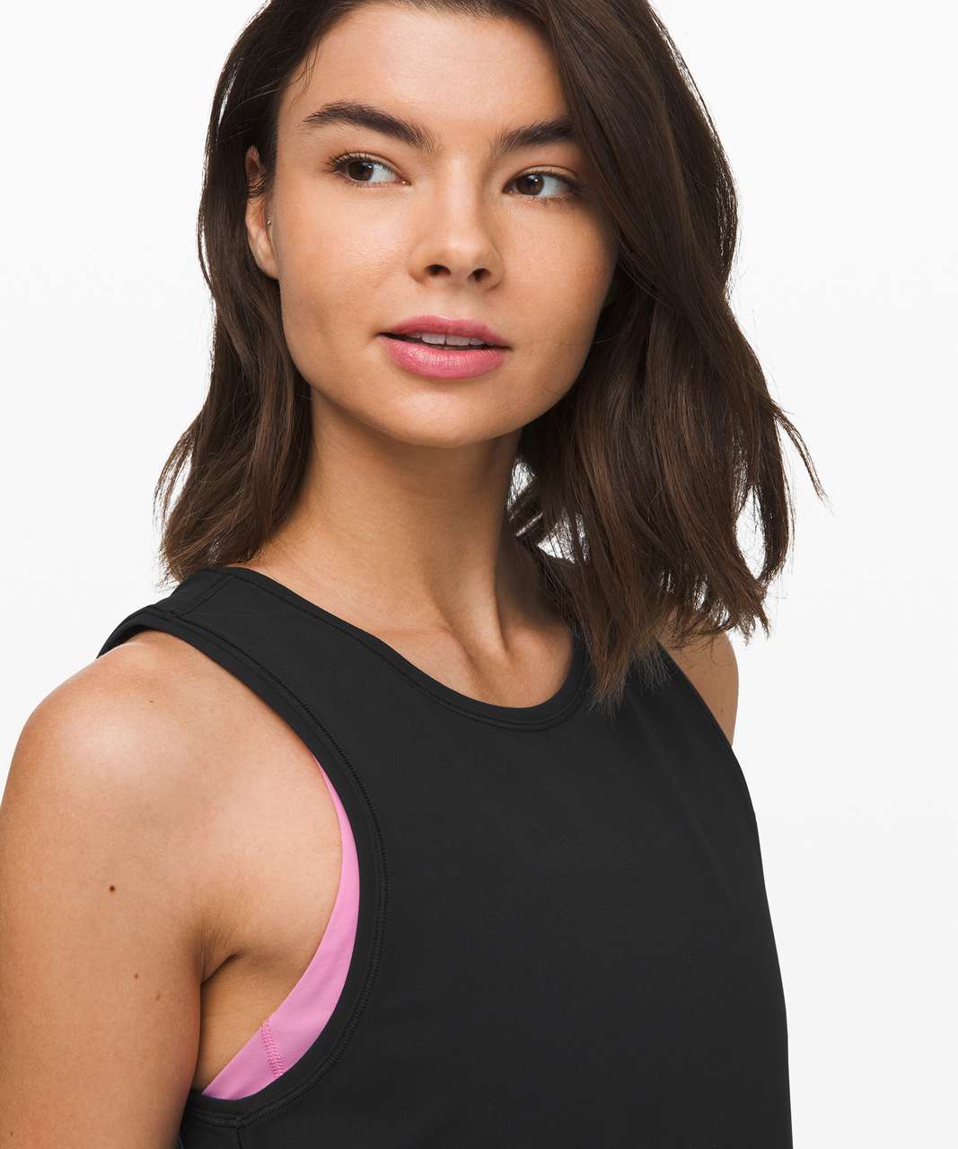 Lululemon Twist & Train Crop Tank - Black - lulu fanatics