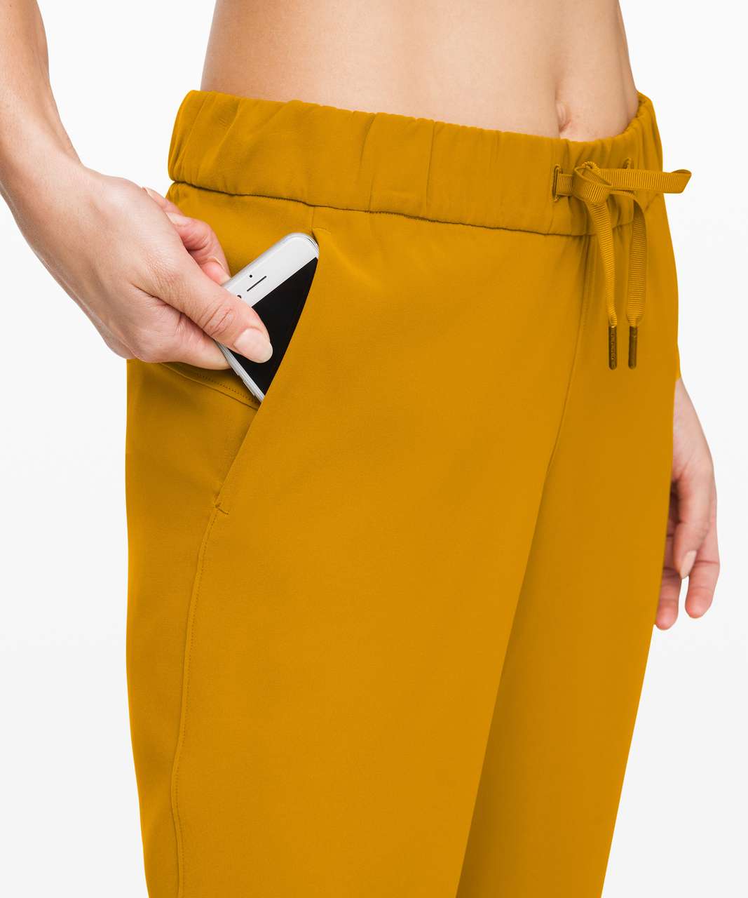 Lululemon On the Fly 7/8 Pant *Woven - Vintage Gold - lulu fanatics