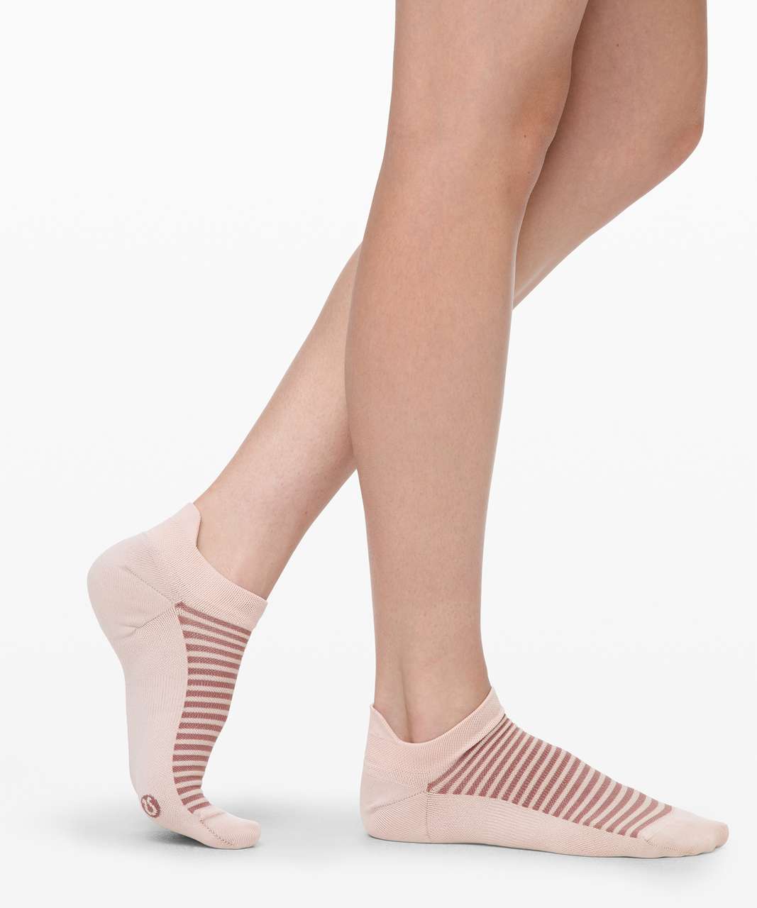 Lululemon Light Speed Sock *Silver - Pink Bliss / Misty Mocha