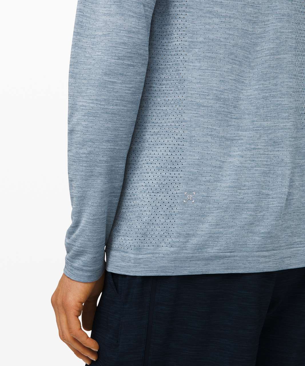 Lululemon Metal Vent Breathe Long Sleeve - Blue Charcoal / Chambray