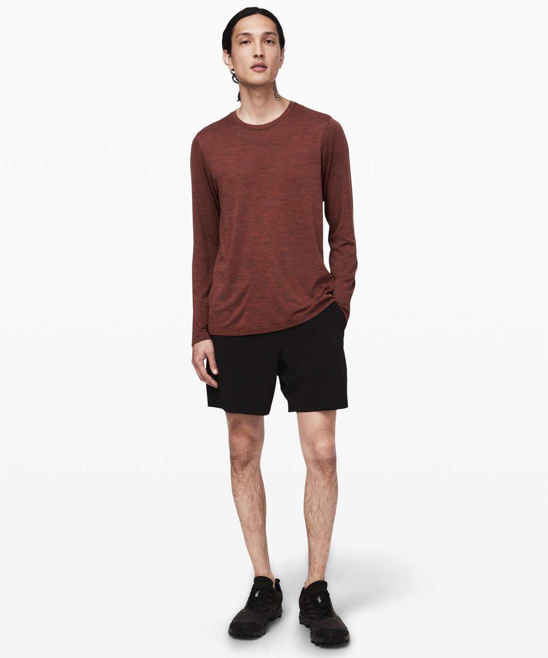 Lululemon Metal Vent Breathe Long Sleeve - Magma / Sequoia