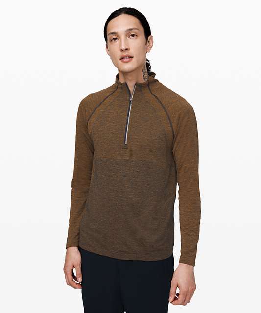 Lululemon Metal Vent Tech 1/2 Zip - Oxblood / Black - lulu fanatics