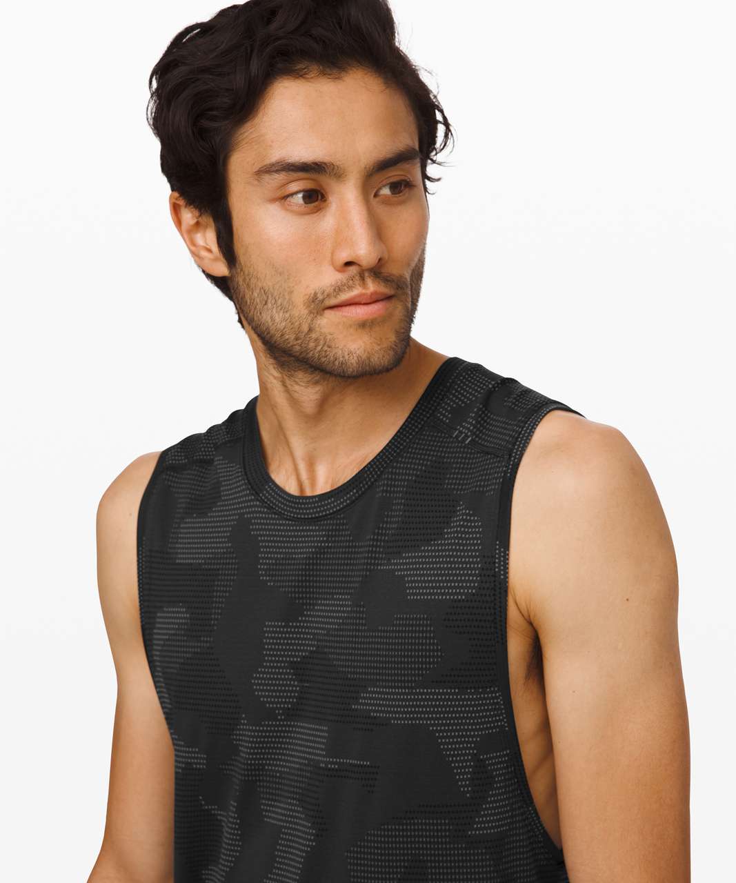 Lululemon Metal Vent Tech Muscle Tank - Asphalt Grey / Obsidian / Black