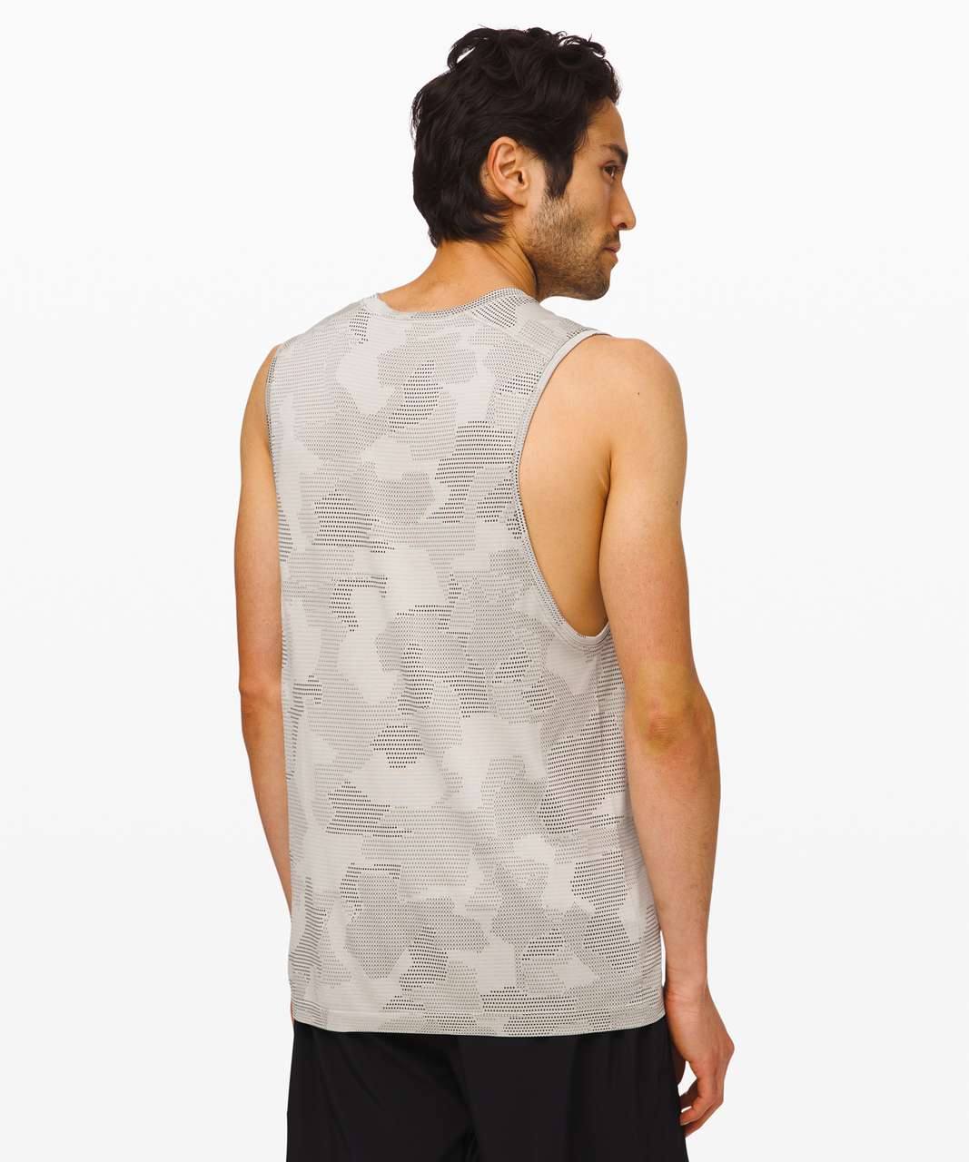 Lululemon Metal Vent Tech Muscle Tank - Carbon Dust / Muslin / Black