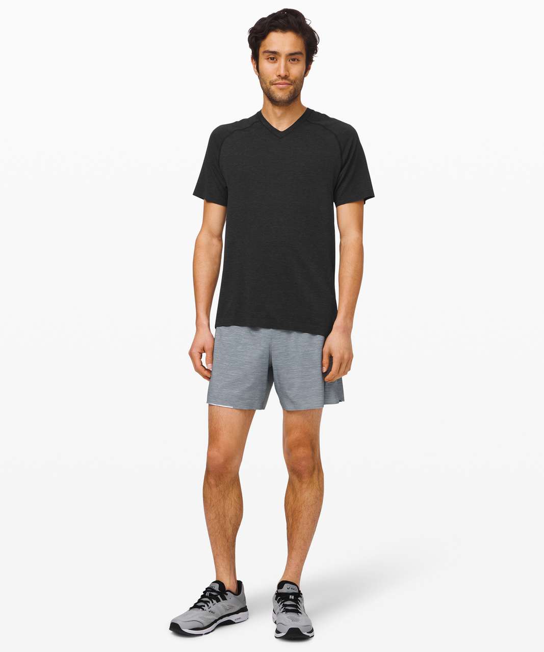 Lululemon Metal Vent Tech Short Sleeve V 2.0 - Deep Coal / Black