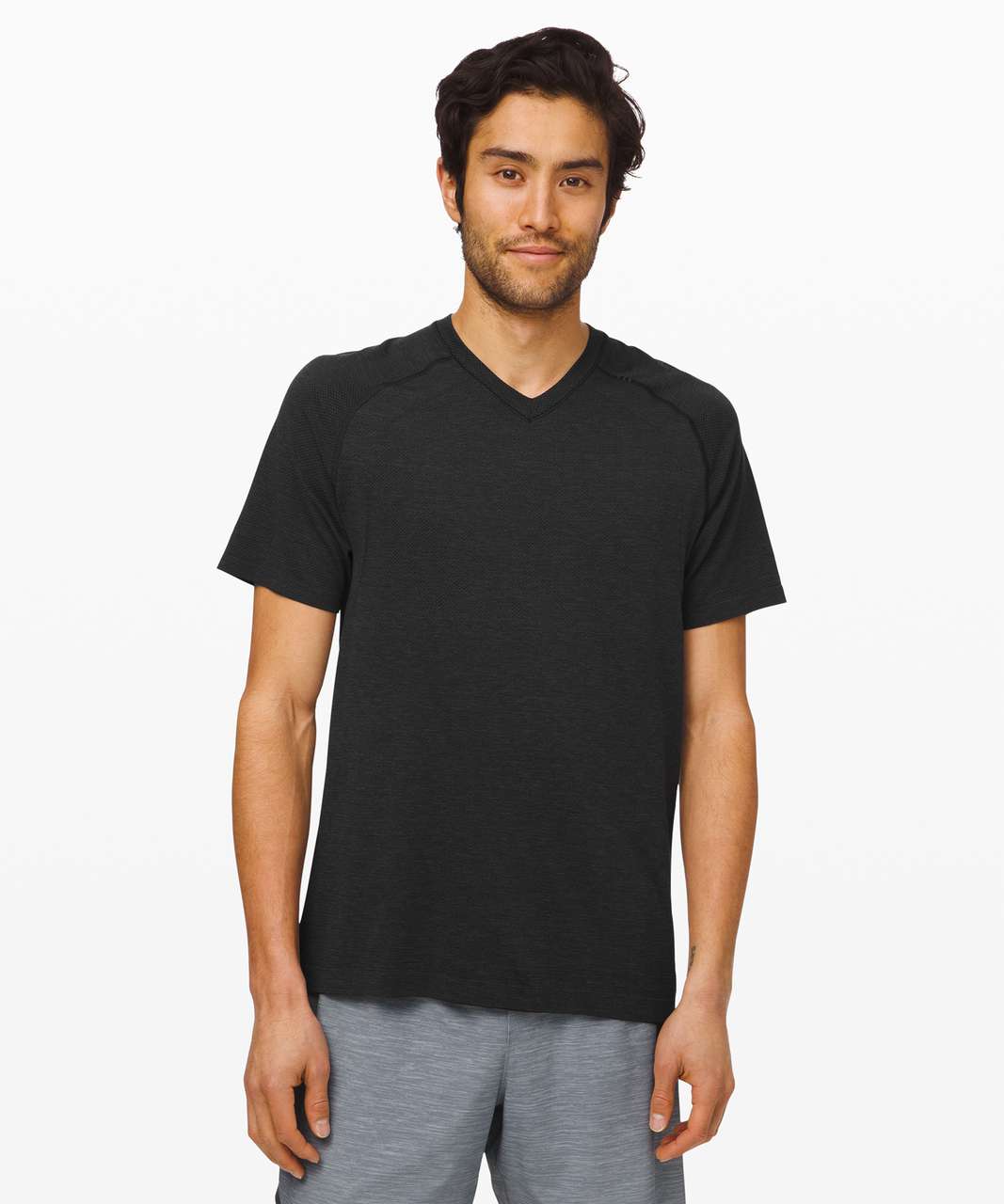 Lululemon Metal Vent Tech Short Sleeve V 2.0 - Deep Coal / Black (First Release)