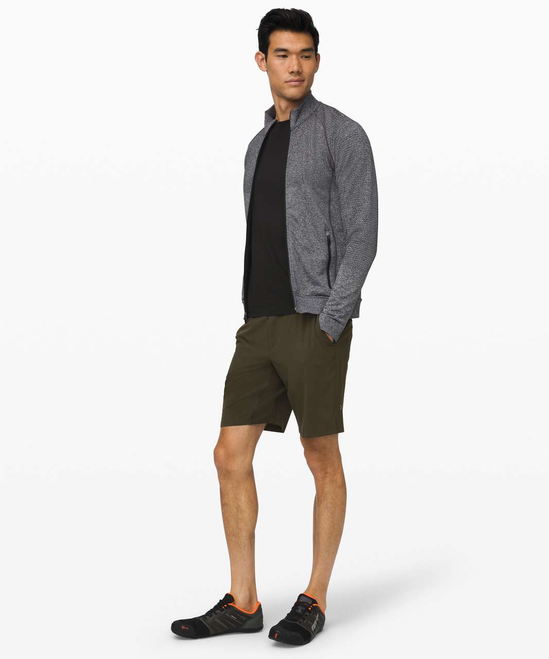 Lululemon Active Expert Short Tight 6 - Heathered Dark Olive / Dark Olive  - lulu fanatics