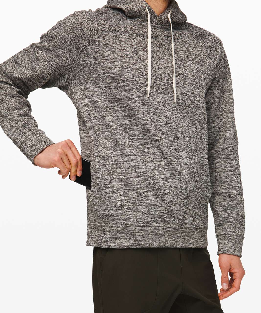 Lululemon City Sweat Pullover Hoodie Fleece - Heathered Muslin