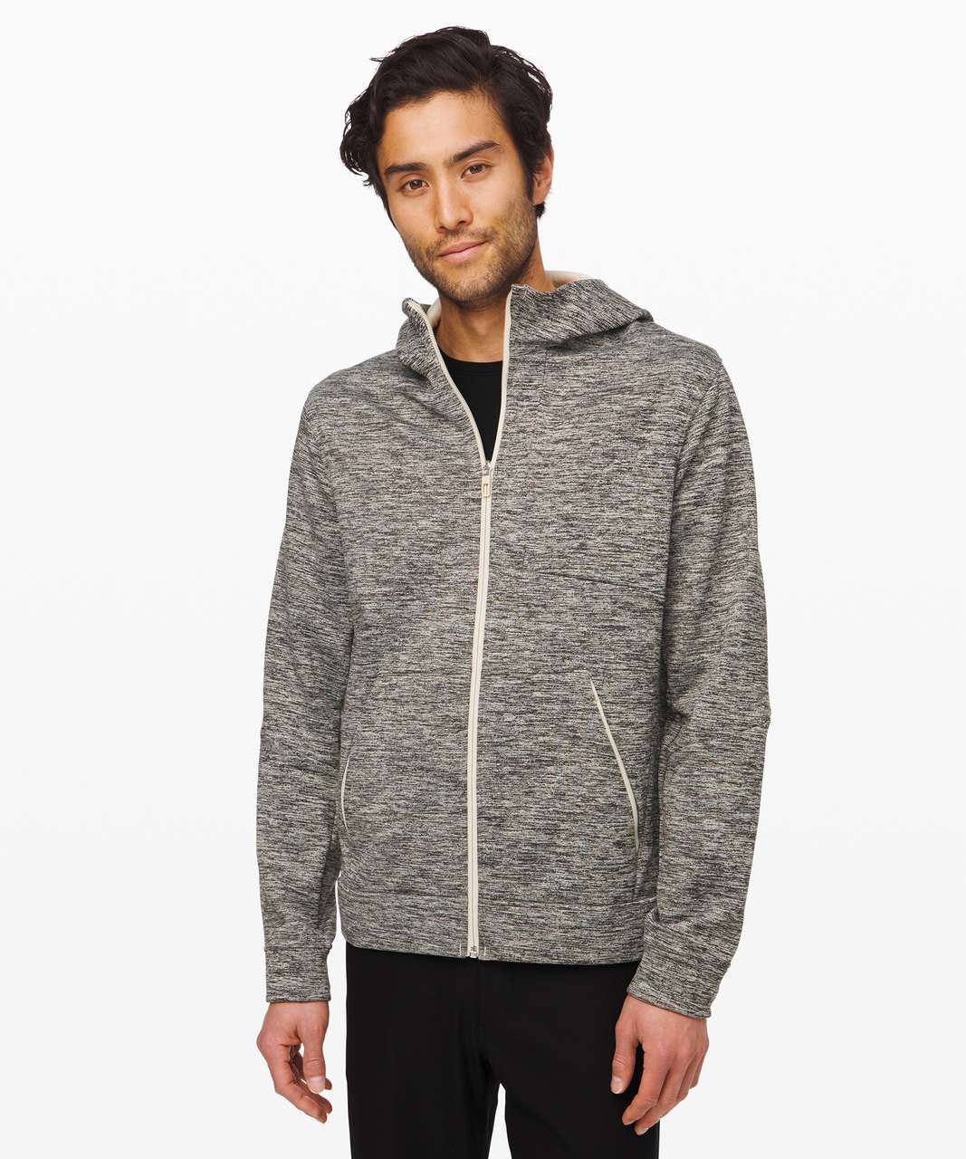 Lululemon City Sweat Zip Hoodie Fleece - Heathered Muslin