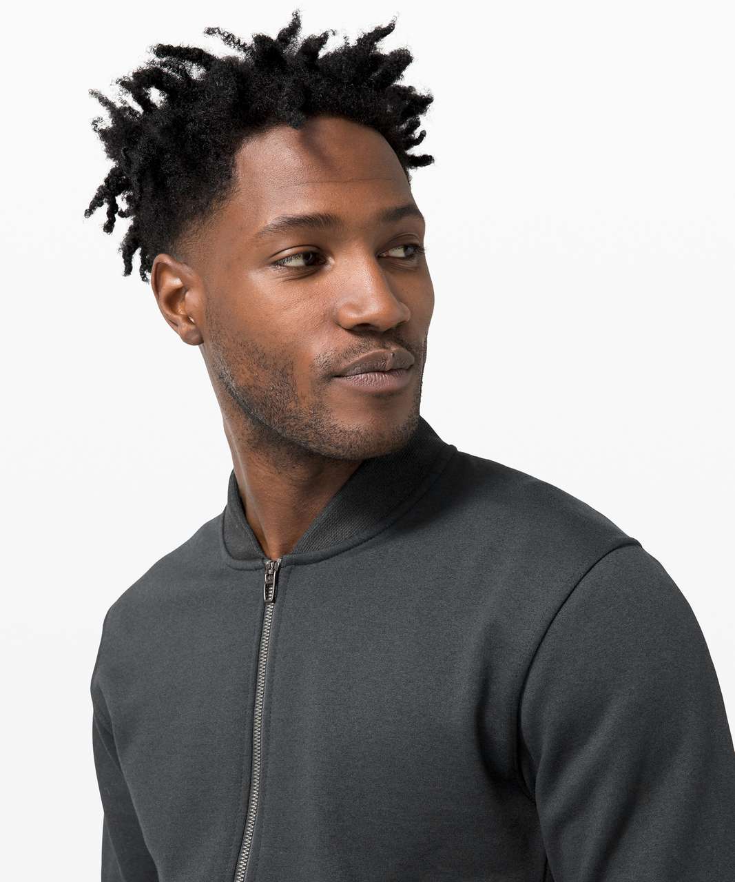 Lululemon City Sweat Bomber *Fleece - Heathered Obsidian