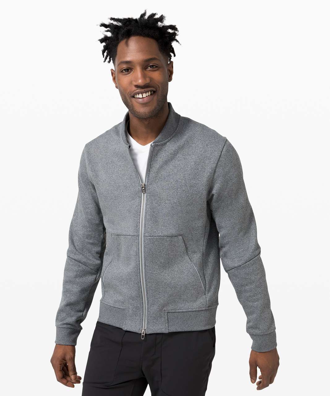 Lululemon City Sweat Bomber *Fleece - Heathered Light Cast