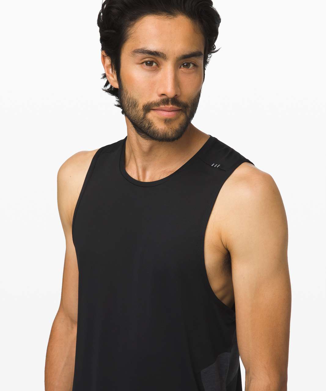 Lululemon Fast and Free Tank - Black / Heathered Obsidian