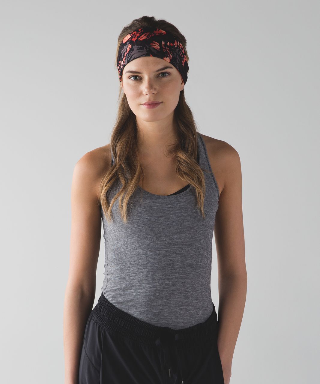 Lululemon Fringe Fighter Headband - Paint Storm Espresso Multi / Heathered Cape Red