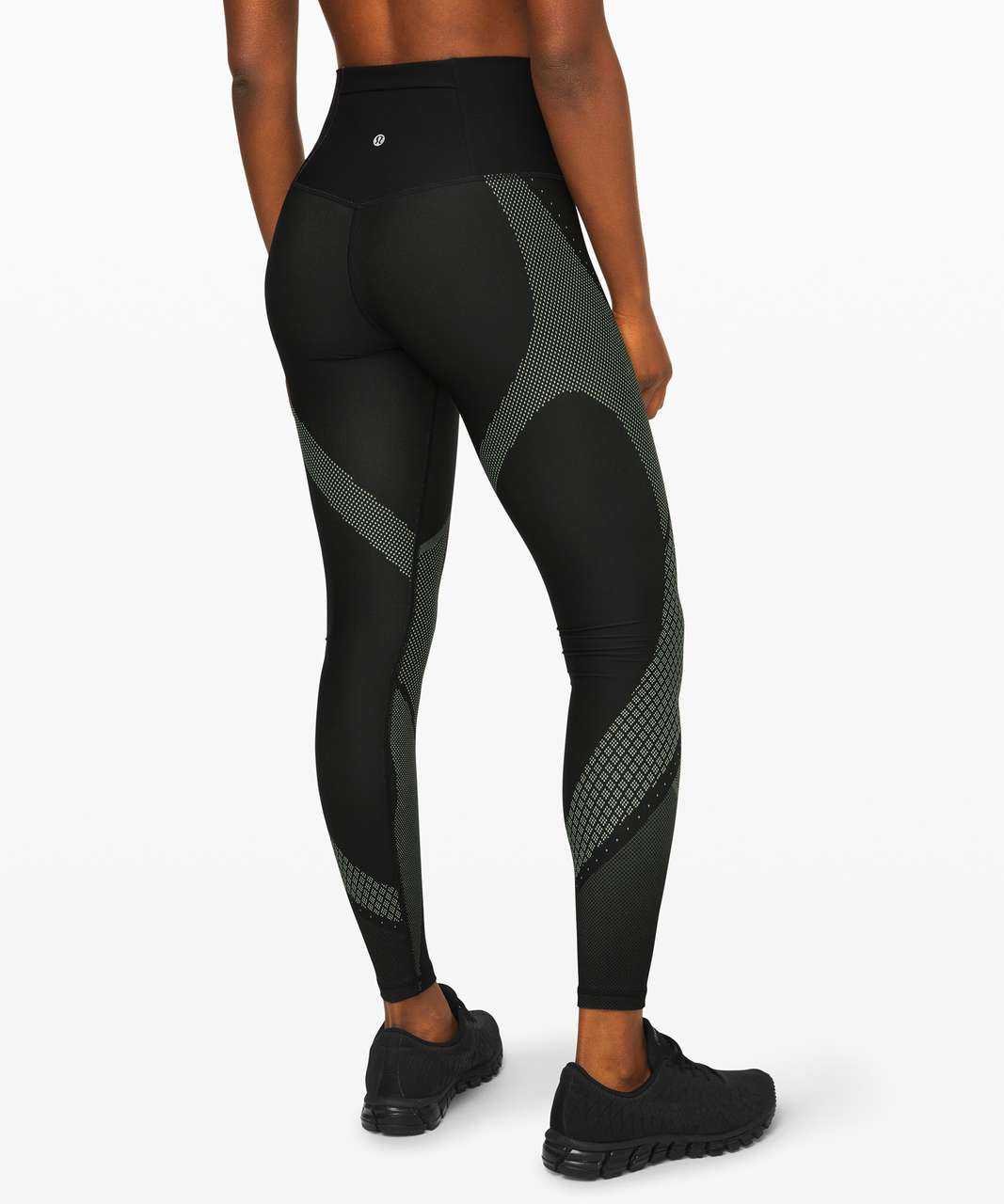 Lululemon Mapped Out High-Rise Tight 28" - Black / Florid Flash