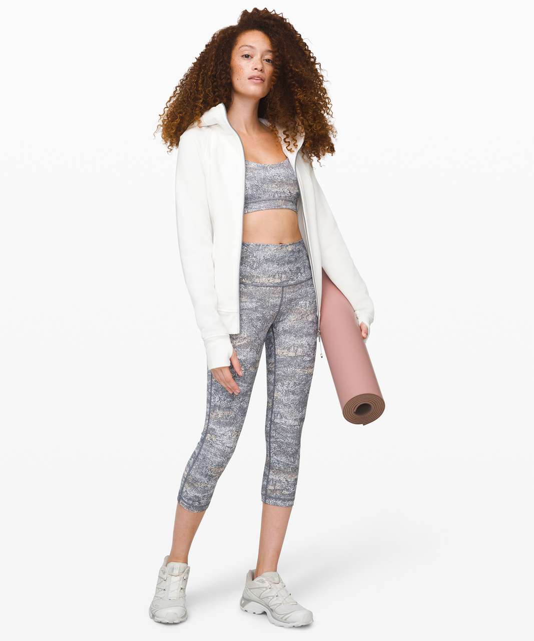 Lululemon Flow Y Bra *Nulu - Frozen Vista Alpine White Multi