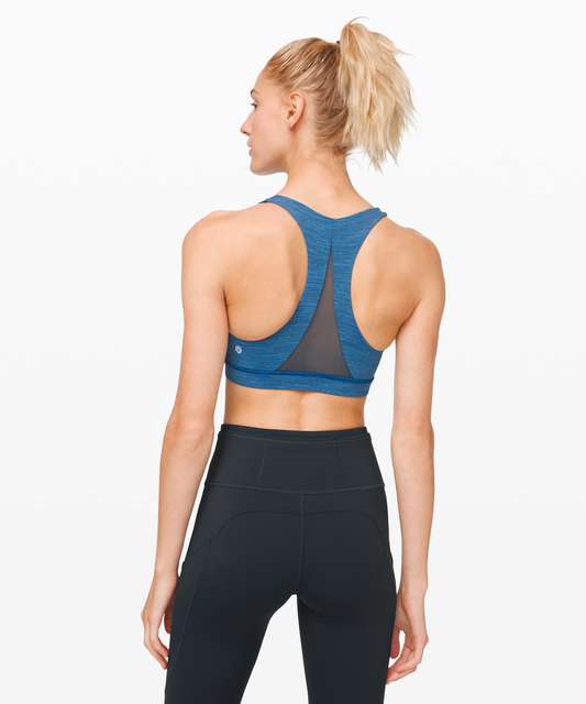 lululemon Invigorate Mesh Insert Sports Bra Crystalline Blue Splash 4