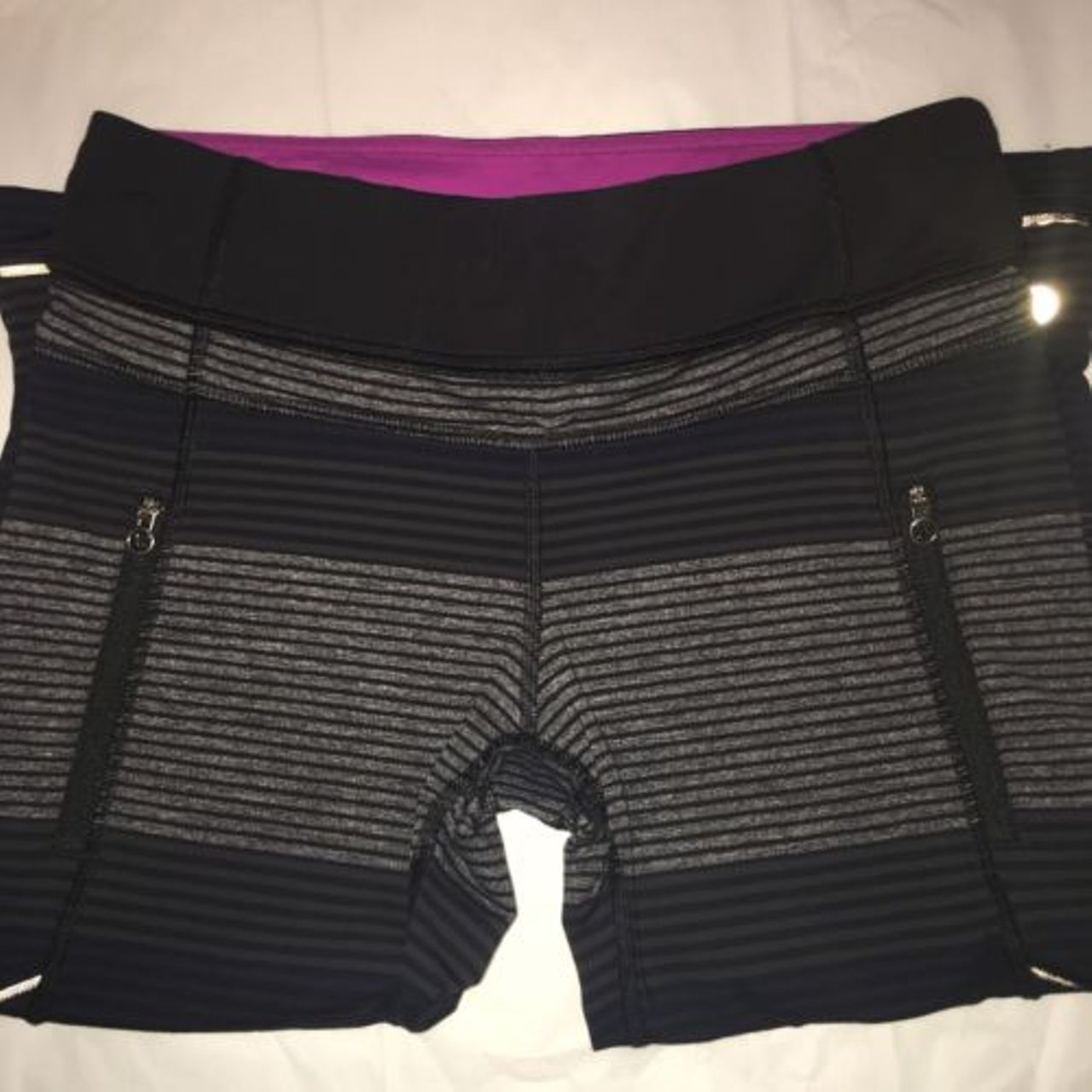 Lululemon Passion Crop II - Om Stripe Black Multi / Black