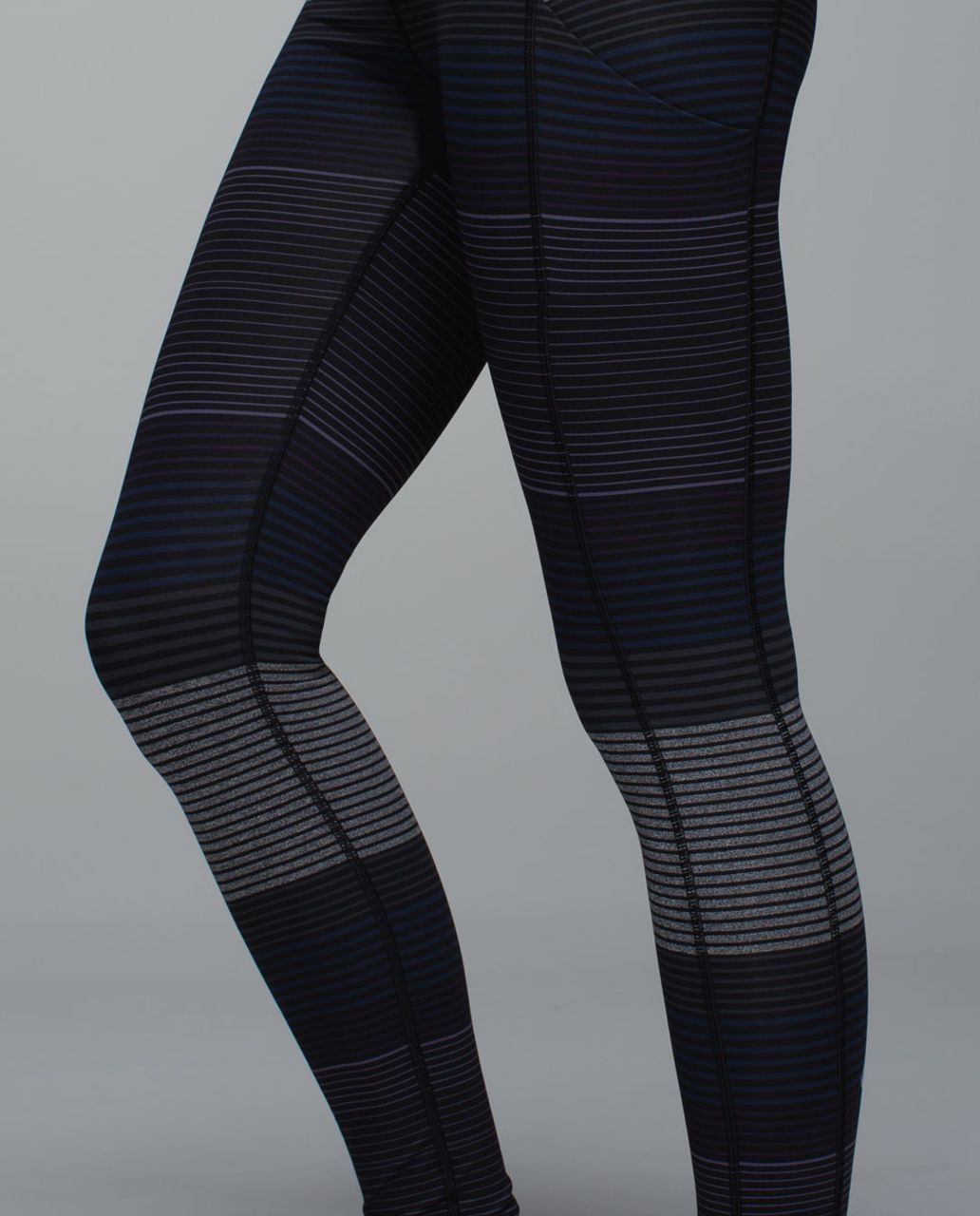 Lululemon Speed Tight II - Om Stripe Black Multi / Black