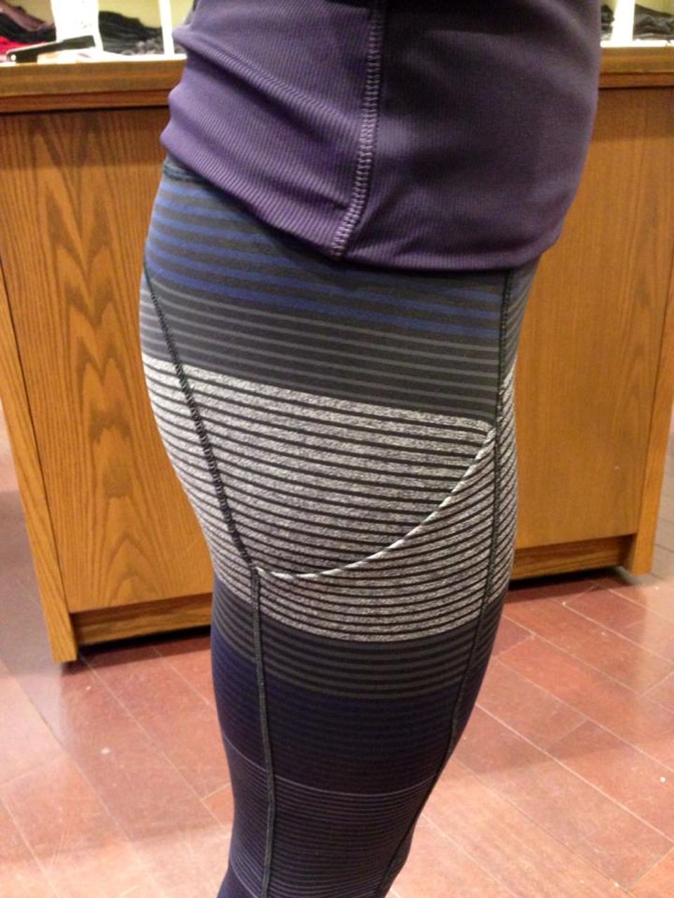 Lululemon Speed Tight II - Om Stripe Black Multi / Black - lulu