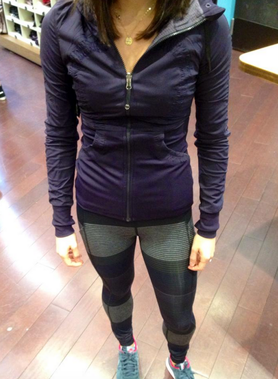 Lululemon Speed Tight II - Om Stripe Black Multi / Black