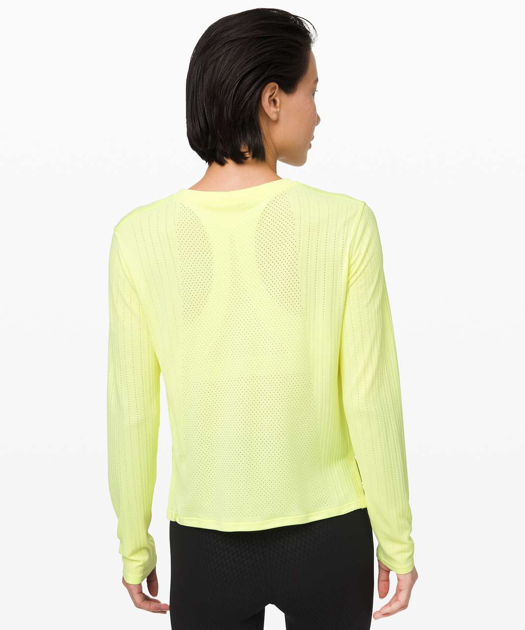 Lululemon Train to Be Long Sleeve - Florid Flash / Florid Flash