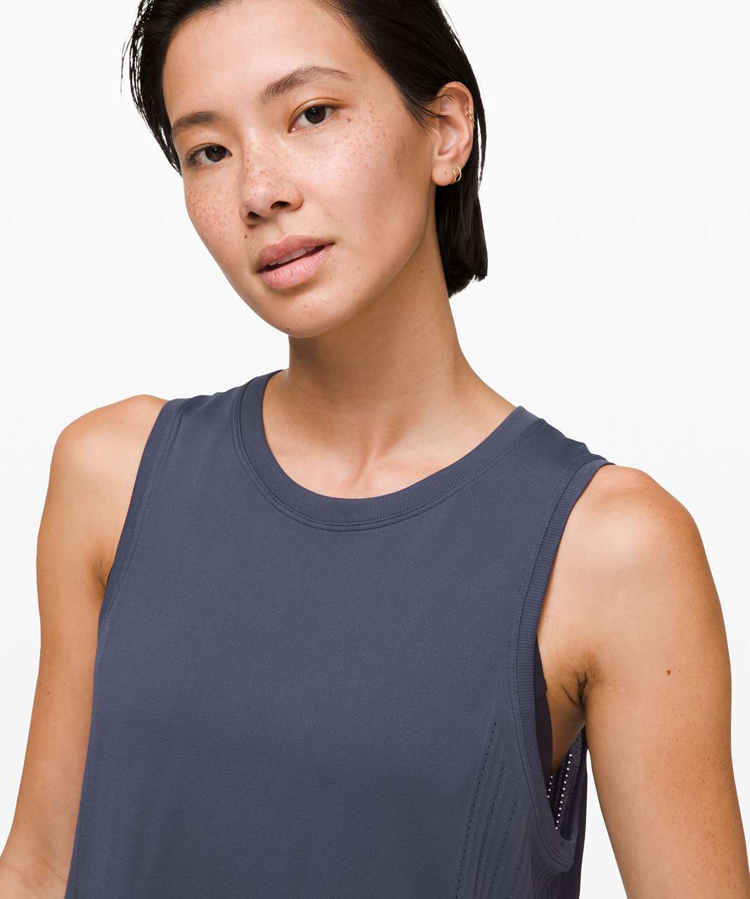 Lululemon Train to Be Tank - Stone Blue / Stone Blue