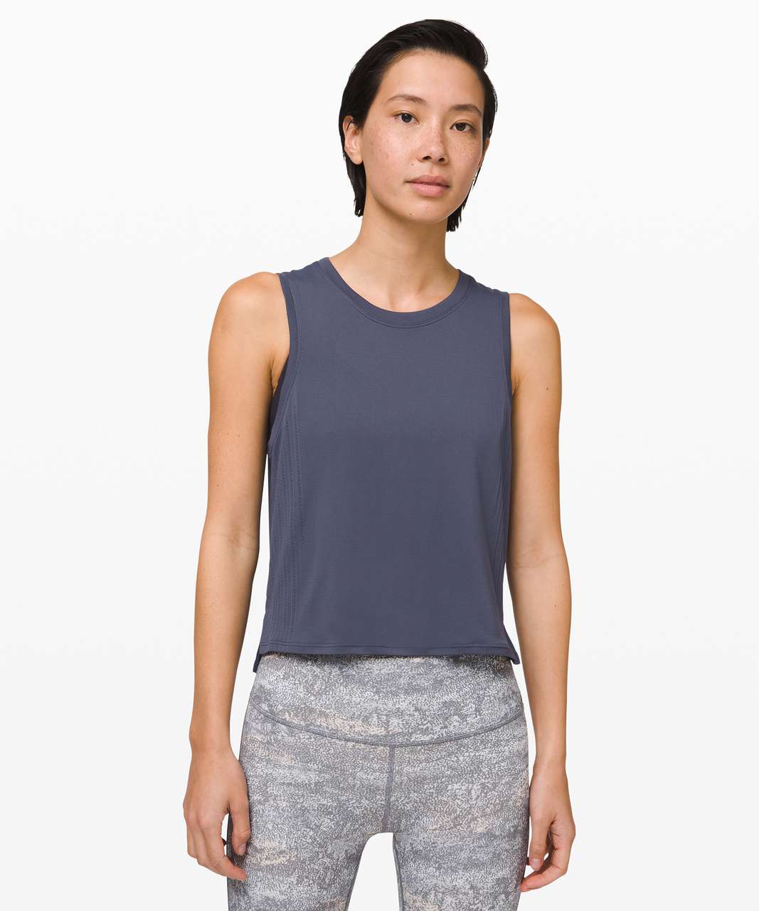 Lululemon Train to Be Tank - Stone Blue / Stone Blue - lulu fanatics