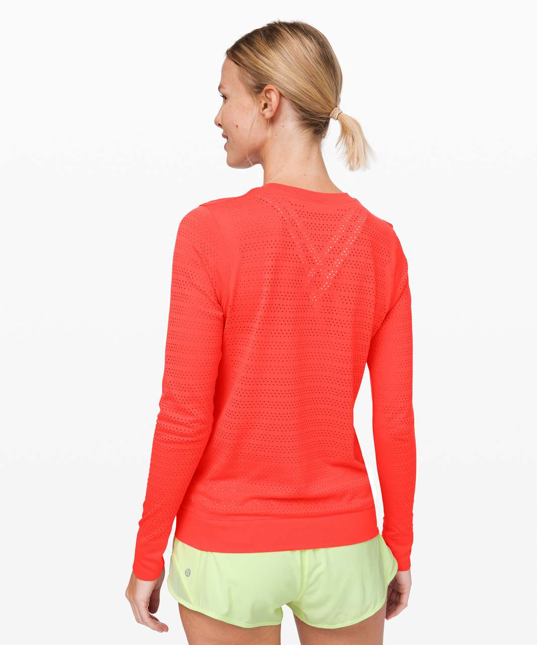 Lululemon Breeze By Long Sleeve *Squad - Thermal Red / Thermal Red