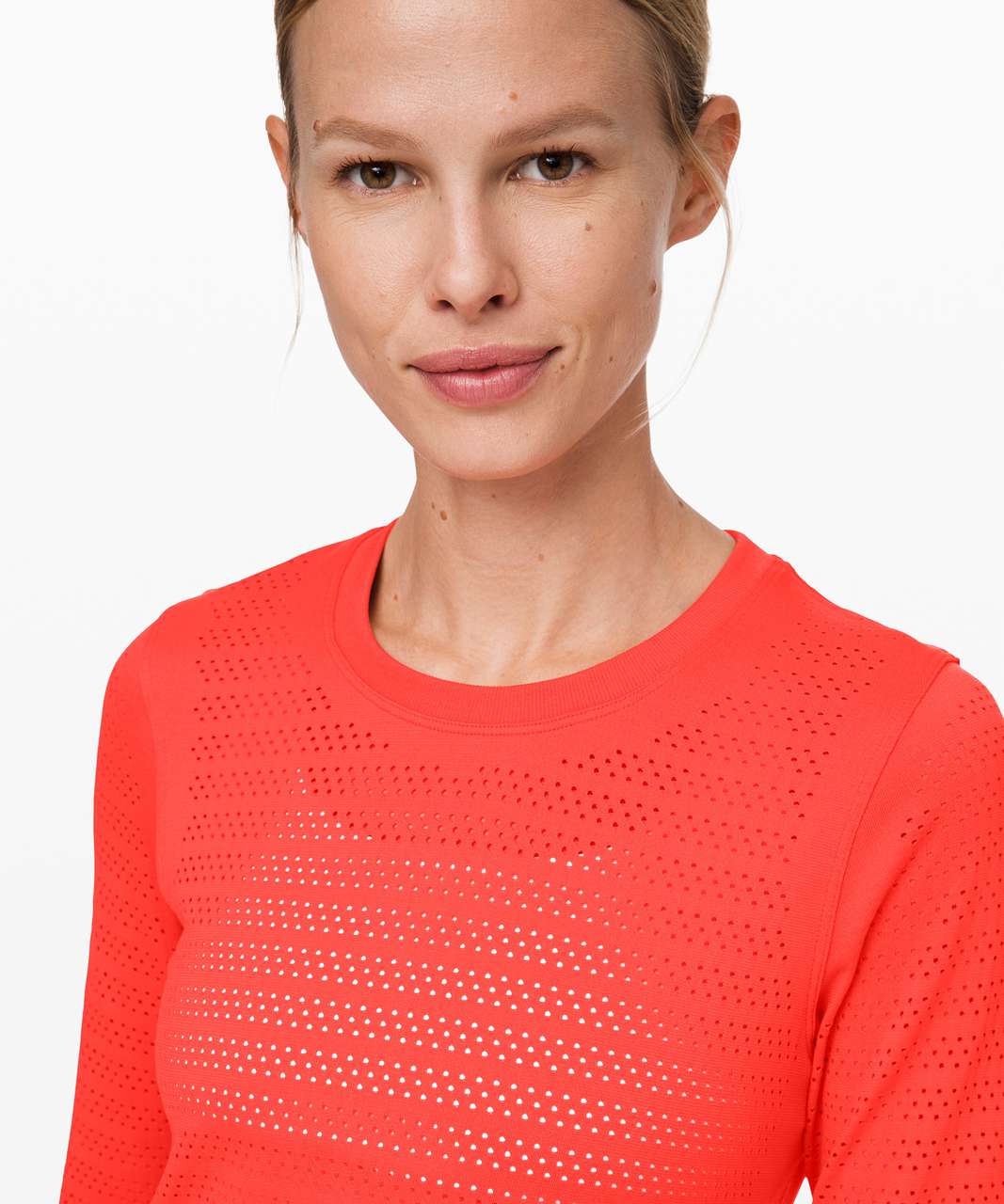 Lululemon Breeze By Long Sleeve *Squad - Thermal Red / Thermal Red