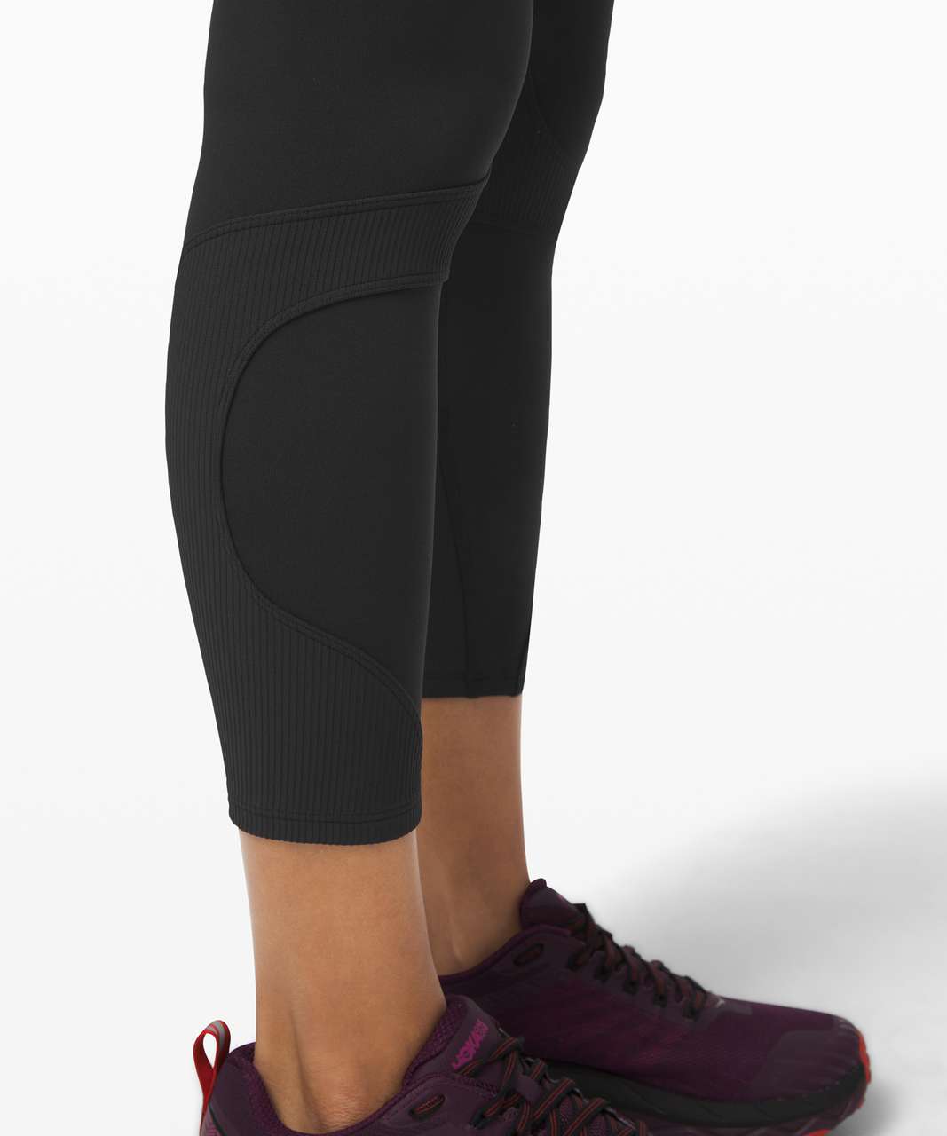 Lululemon lab High Rise Run Tight 25 - Disrupt Grid Emboss Black - lulu  fanatics